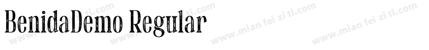 BenidaDemo Regular字体转换